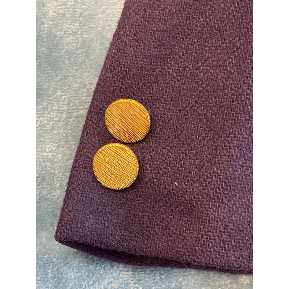 Saks Fifth Avenue Kids Vintage Navy Blue Blazer Gold Buttons Size 6 Formal Coat - Picture 5 of 7